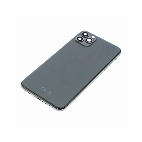 Корпус iPhone 11 Pro Max Черный orig fabric(УЦЕНКА)треснута рамка стекла камеры