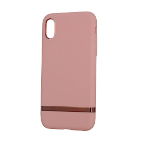 Кейс iPhone X/Xs силикон Joyroom JR-BP366 розовый