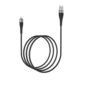 Дата кабель lightning - USB Borofone BX32 Munificent 5.0A черный 25см