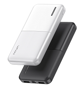 Портативное зарядное устройство VFan F04 2USB/Micro/Type-C 10000mAh черный