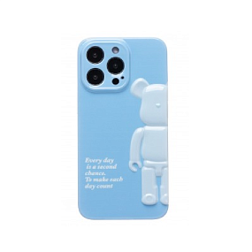 Кейс iPhone 15 Pro Max силикон SC332 светло-синий