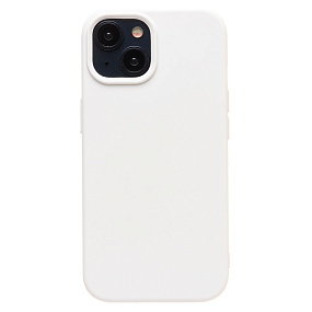 Кейс iPhone 15 Silicone Case без логотипа белый
