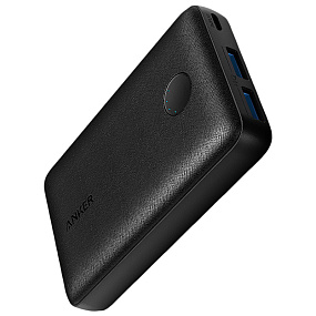 Портативное зарядное устройство Anker A1223 2USB 10000mAh черный