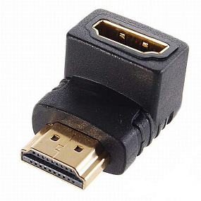 Переходник HDMI (папа) - HDMI (мама) угловой