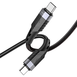 Дата кабель Type-C - Type-C Borofone BU35 60W 3A 1м черный