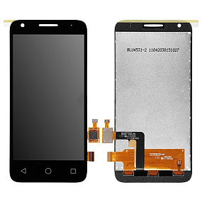 Дисплей для телефона Alcatel OT-4027D/5017D/5017X/5019D (Pixi 3) (4.5" 3G) в сборе с тачскрином Черн