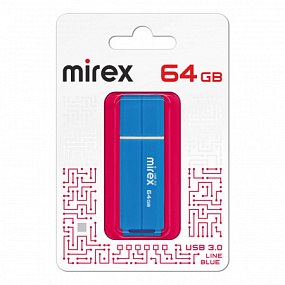 64Gb Mirex Line синяя 3.0
