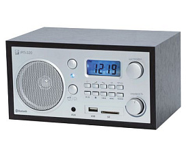Радиоприемник "БЗРП РП-320" (220V,USB,SD,Bluetooth,часы-буд-к,память)