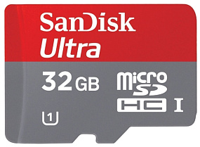 MicroSD 32Gb SanDisk Class 10 UHS-I 80Mb/s без адаптера