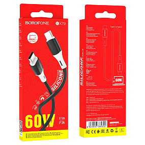 Дата кабель Type-C - Type-C Borofone BX79 3A 1м черный