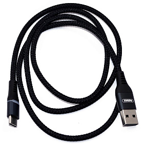 Дата кабель Type-C - USB Remax Colorful RC-152a 1м черный