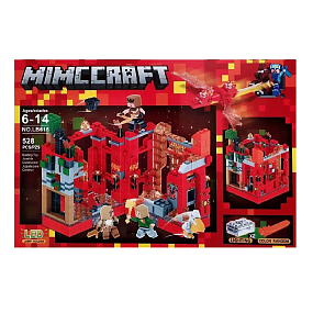 Конструктор Майнкрафт LB616 "Сражение"с Led подсветкой 528 дет.(УЦЕНКА)без упаковки