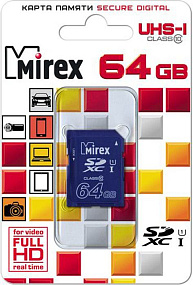 SD 64Gb Mirex Class 10 UHS-I 45Mb/s