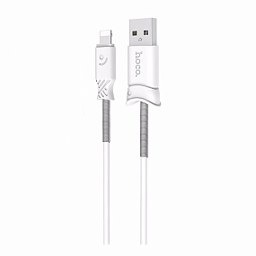 Дата кабель lightning - USB Hoco X24 1м белый (УЦЕНКА) Повреждение упаковки