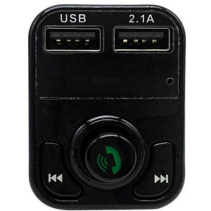 FM-модулятор B3 (Bluetooth, 2USB, AUX) черный