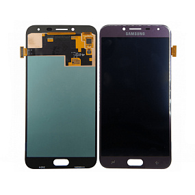 Дисплей для телефона Samsung J400F (J4 2018) в сборе с тачскрином Фиолетовый - AAA (AMOLED)