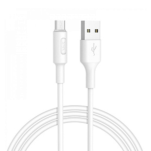Дата кабель micro USB - USB Hoco X25 2.4A 1м белый