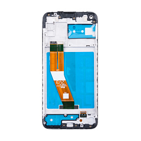 Дисплей для телефона Samsung A115F (A11) модуль Черный - Оригинал - Восстановленный
