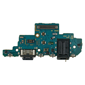 Шлейф Samsung A525F/A526B/A528B (A52) плата системный разъем/разъем гарнитуры/микрофон - Премиум