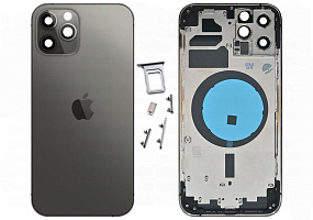 Корпус iPhone 12 Pro Max черный orig fabric