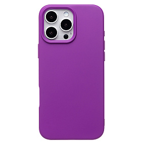 Кейс iPhone 16 Pro Max Silicone Case без логотипа фиолетовый