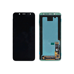 Дисплей для телефона Samsung A600F (A6 2018) в сборе с тачскрином Черный - Оригинал