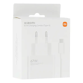 СЗУ+Type-C Xiaomi 1 выход 67W 3A белый