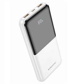 Портативное зарядное устройство Borofone BJ36 2USB/Type-C 10000mAh белый
