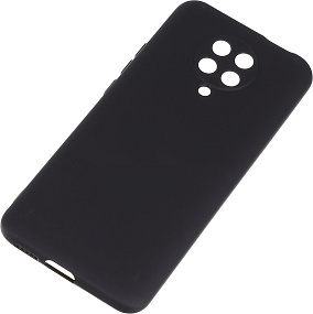 Силиконовый чехол Xiaomi Poco F2 Pro DF черный