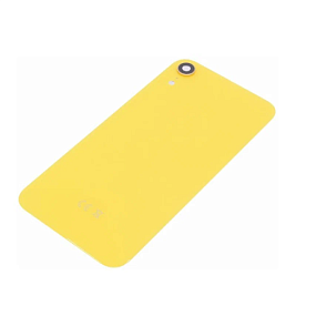 Задняя крышка iPhone Xr (стекло) желтый orig fabric