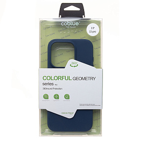 Кейс iPhone 15 Pro силикон SC345 темно-синий