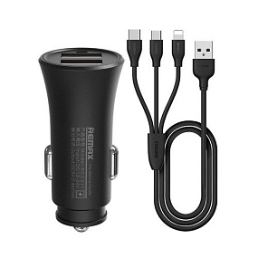 АЗУ-USB Remax RCC-217 2 выхода 2.1A черный