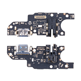 Шлейф Huawei Honor X6a (WDY-LX1) плата на системный разъем/разъем гарнитуры/микрофон