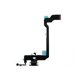 Шлейф iPhone Xs на системный разъем/микрофон Серебро