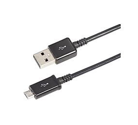 Дата кабель micro USB - USB Rexant 1м длинный штекер черный