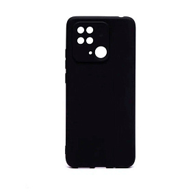 Силиконовый чехол Xiaomi Poco C40 с закрытой камерой черный