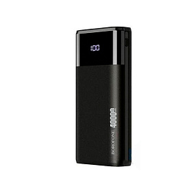 Портативное зарядное ус-во Borofone DBT01 4USB/Micro/Type-C/Lightning 40000mAh черный(УЦЕНКА)царапин