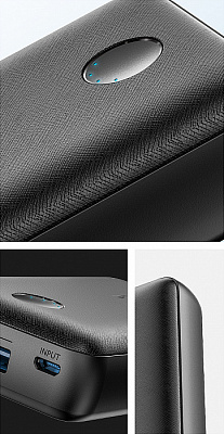 Портативное зарядное устройство Anker A1223 2USB 10000mAh черный