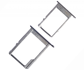 Контейнер SIM+MicroSD Samsung A300F/A500F/A700FD (комплект 2 шт.) Черный