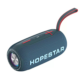 Колонка Hopestar H49 (Bluetooth/MicroSD/USB/FM/AUX/TWS) 10W влагозащищенная синий