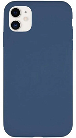 Кейс iPhone 11 Silicone Case без логотипа темно-синий