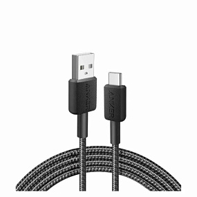 Дата кабель Type-C - USB Anker Line 322 A81H6 1.8м 3A черный