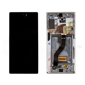 Дисплей для телефона Samsung N975F (Note 10+) модуль Серебро - Оригинал