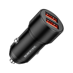 АЗУ+ micro USB Borofone BZ19 2 выхода 2,1A черный