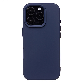 Кейс iPhone 16 Pro Silicone Case без логотипа темно-синий