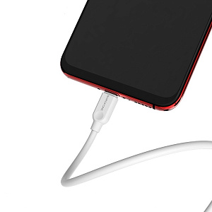 Дата кабель lightning - USB Borofone BX14 LinkJet 2.4A белый 2м