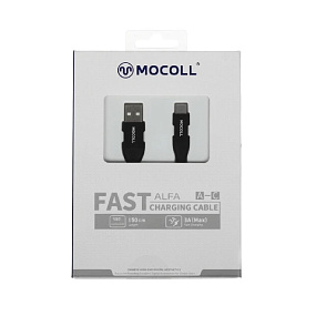 Дата кабель Type-C - USB Mocoll AC2B 1.5м 60W 3A черный