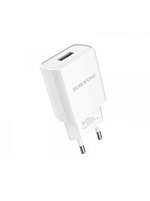 СЗУ-USB Borofone BA21A 1 выход 2.1А QC3.0 белый