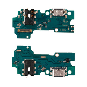 Шлейф Samsung A225F (A22) плата системный разъем/разъем гарнитуры/микрофон