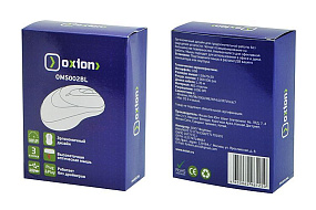 Мышь проводная Oxion OMS002BL синяя USB